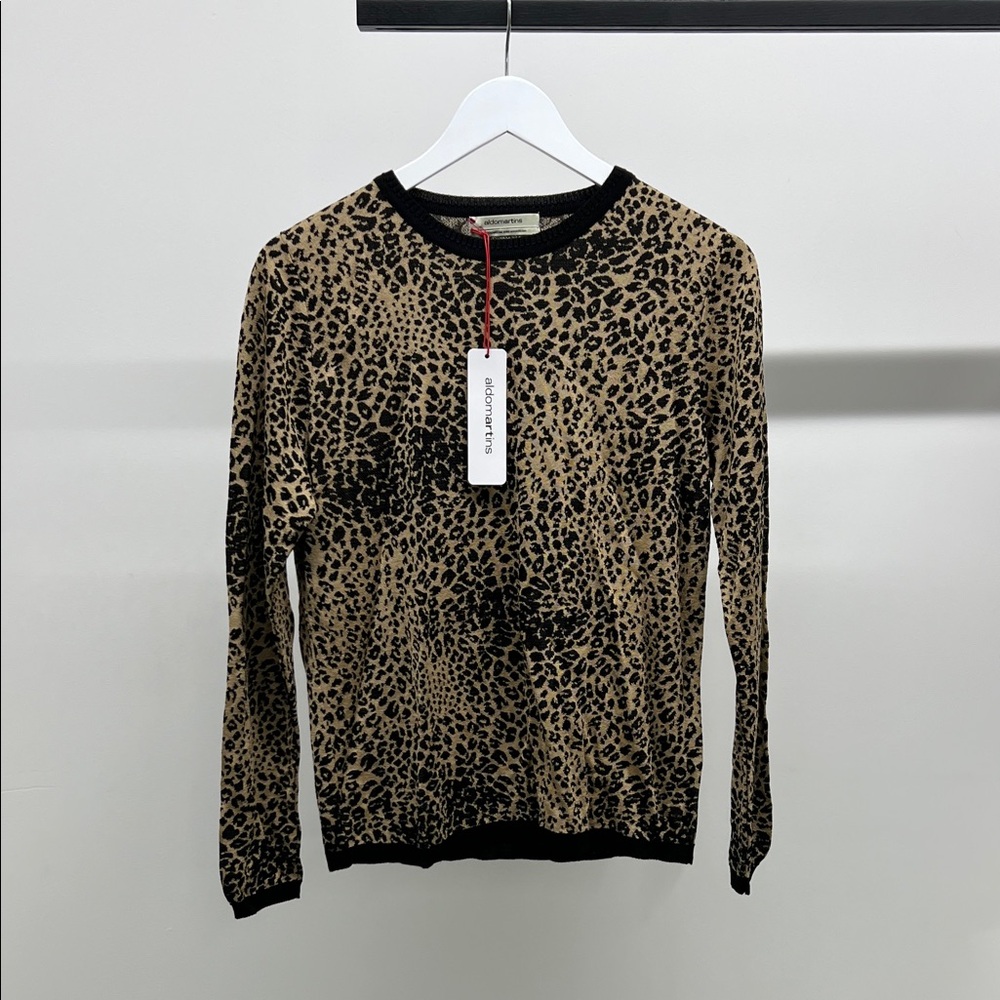 NWT Aldo Martins Animal Print Sweater